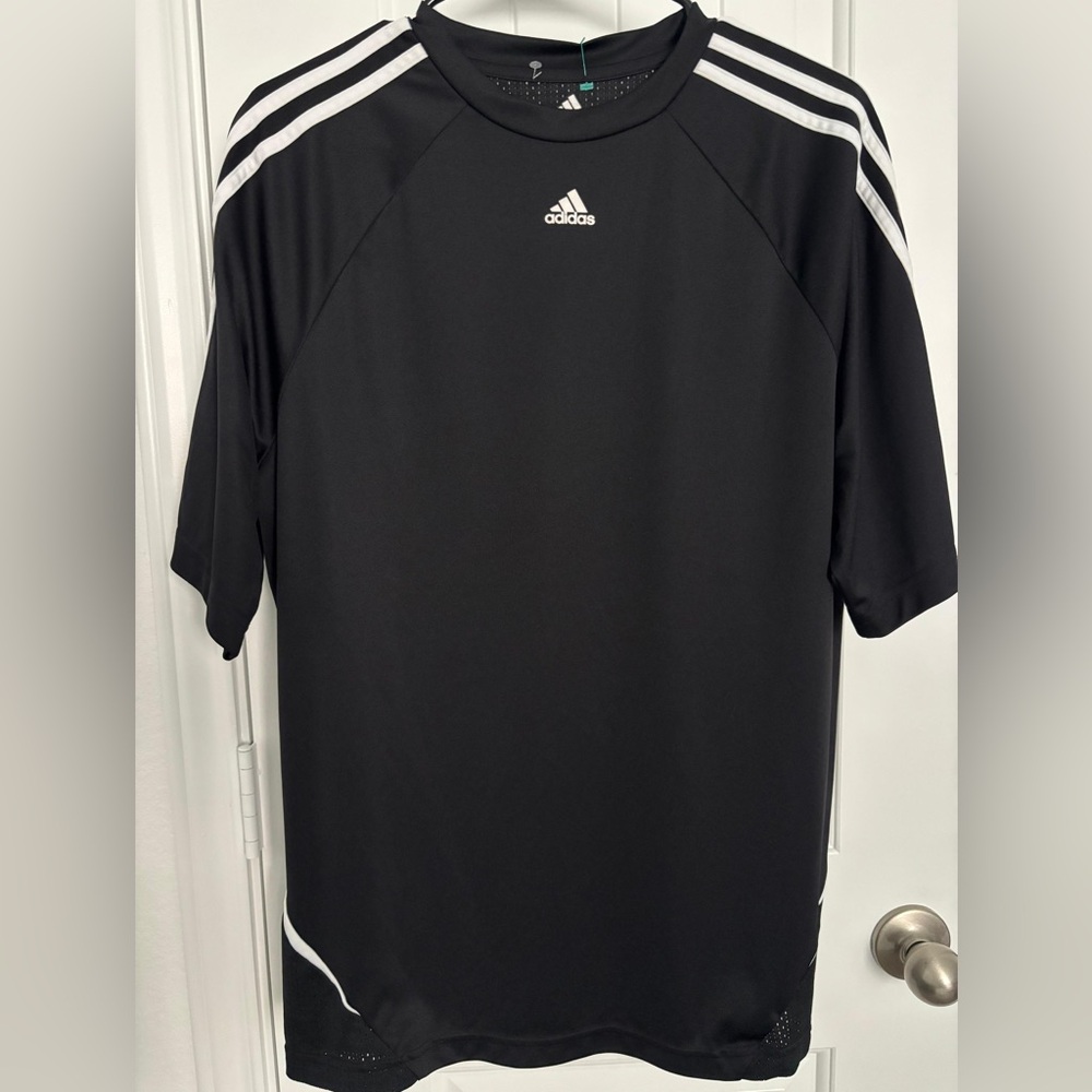 Adidas Men's Black and White Jersey
